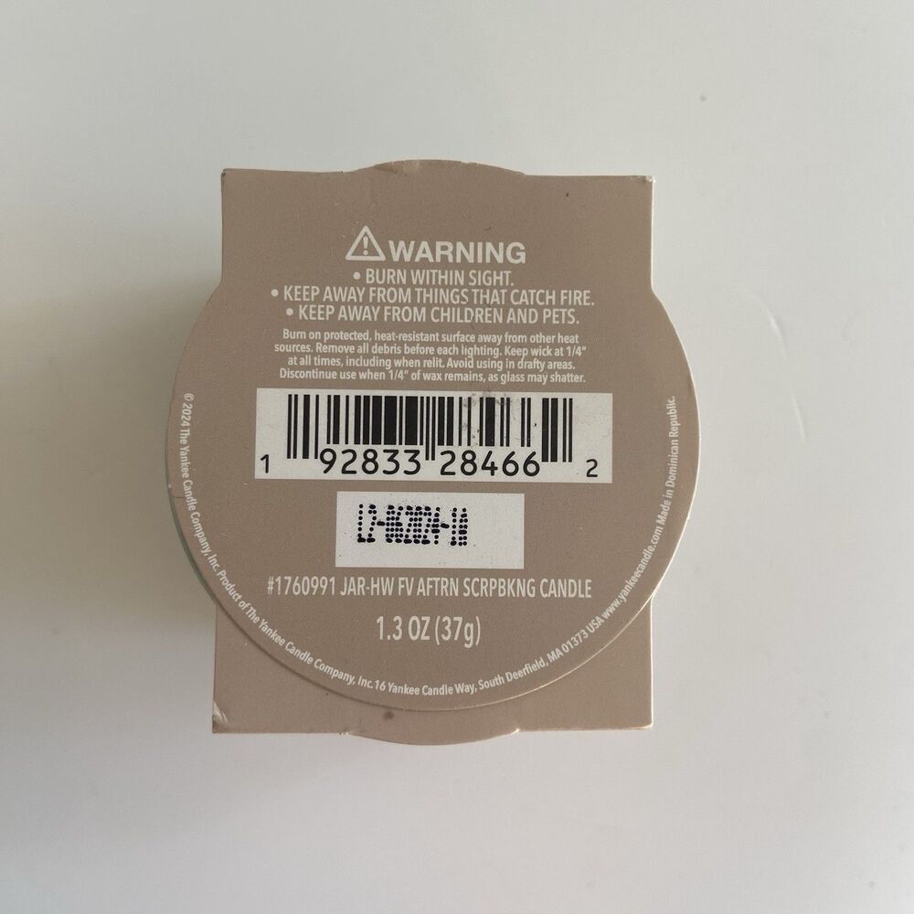 3PC Yankee Candle Afternoon Scrapbooking 1.3 Oz Mini Votive Glass Candle Apple - Picture 3 of 4